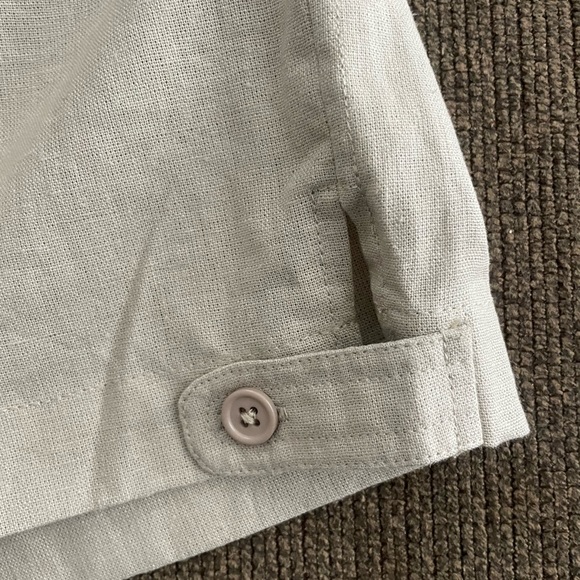 NWT Women’s Vintage Gloria Vanderbilt Linen Blend Shorts Size L (Waist 32”) - Picture 2 of 4